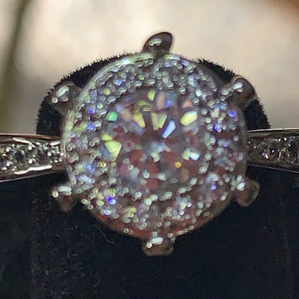 Solitaire CZ  size 7 in S.925 new